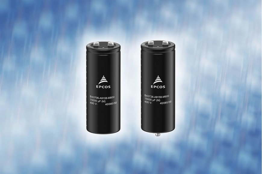 Aluminum electrolytic capacitors: TDK offers a new screw terminal series with high current capability and long service life